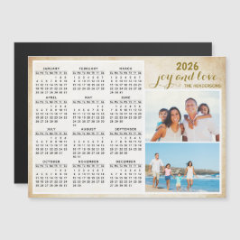 2026 Calendar Magnet Custom Family Foto Keepake