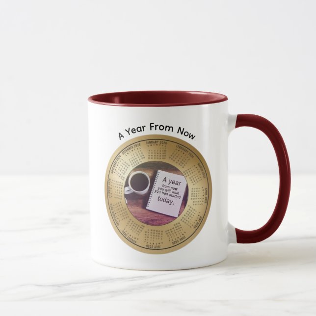 2026 Calendar Motivational Coffee Tasse (Rechts)
