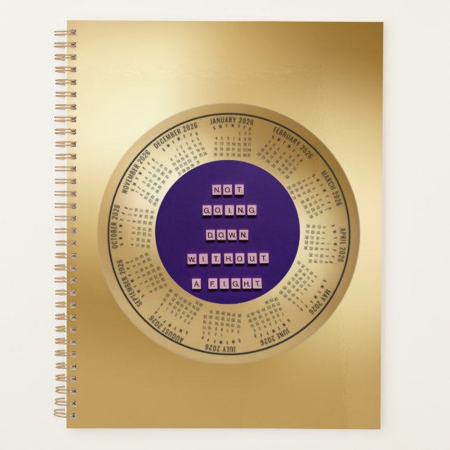 2026 Calendar Quote Not Going Down Without A Fight (Devant)