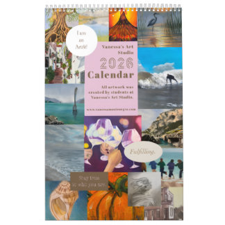 2026 Calendar Vanessa's Art Studio Student's Work1 Kalender
