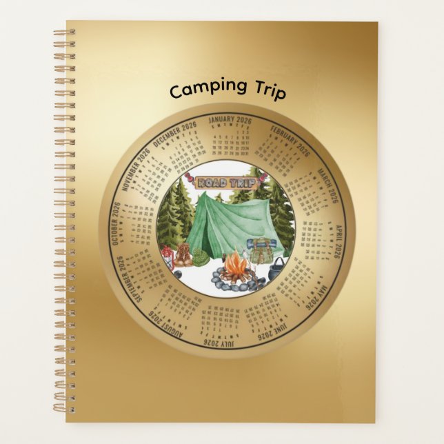2026 Camping Trip Calendar Planner Planer (Vorderseite)