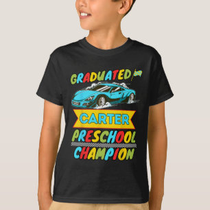 2026 Carter Personalisierter letzter Tag im Vorsch T-Shirt