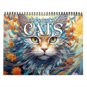 2026 Cats Whimsical Fantasy Art Calendar Kalender