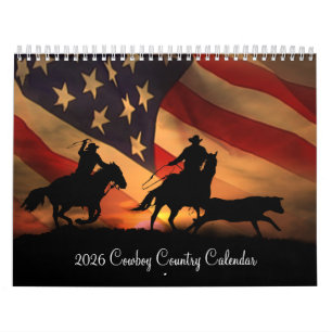 2026 Cowboy Country Western-Kalender Kalender
