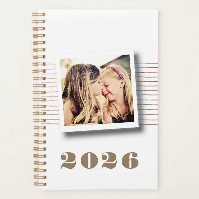 2026 Custom Personalized Photo Diary Planner Planer (Vorderseite)