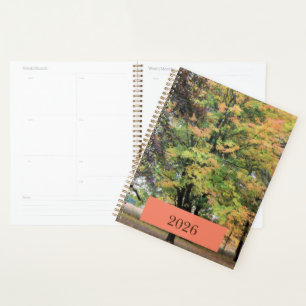 "2026" Datum Herbst-Ahornbaum-Malerei Planer