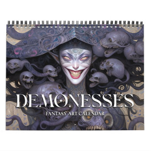 2026 Démonesses Dark Imaginaire Art Calendrier