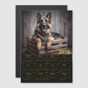 2026 Deutscher Schäferhund-Kalender Magnetkarte