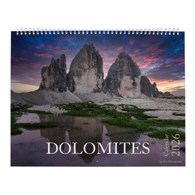2026 Dolomiten Natur & Landschaft Foto Kalender (Titelbild)