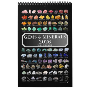 2026 Edelstein- und Mineralkristalle Edelsteine Ge Kalender