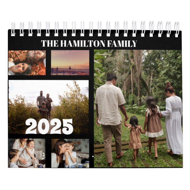 2026 Einfache Foto-Collage für benutzerdefinierte  Kalender (Titelbild)