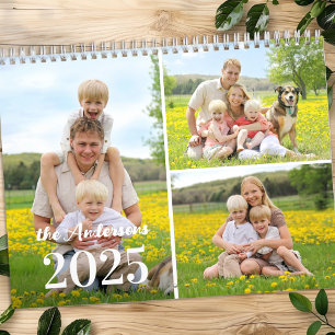 2026 Einfache Personalisierte FotoCollage Monatlic Kalender