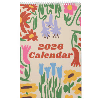 2026 Einseitiger Kleiner Kalender – Sauber und Mod