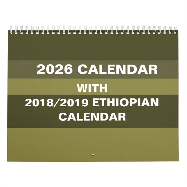 2026 Ethiopian Calendar Converter Choose Country Kalender (Titelbild)