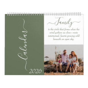 2026 Familien-Zitat-Kalender Kalender
