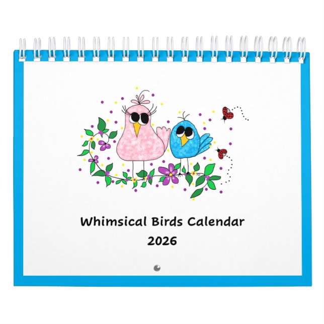 2026 Fantasievögel-Kalender . . . Kalender (Titelbild)