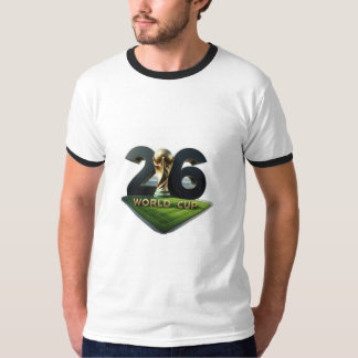 2026 FIFA-Weltmeisterschaft-Logo mit Pokal – Offiz T-Shirt