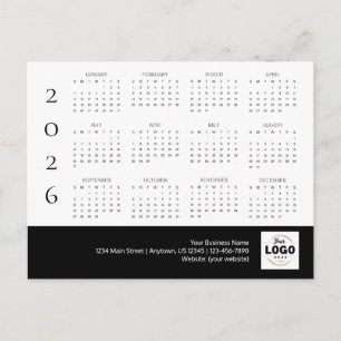 2026 Firmenlogokalender Postkarte