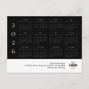 2026 Firmenlogokalender Postkarte