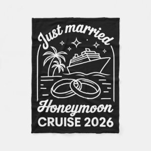 2026 Flitterwochen Kreuzfahrt passend zur Hochzeit Fleecedecke
