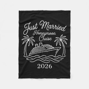 2026 Flitterwochen Kreuzfahrt passend zur Hochzeit Fleecedecke