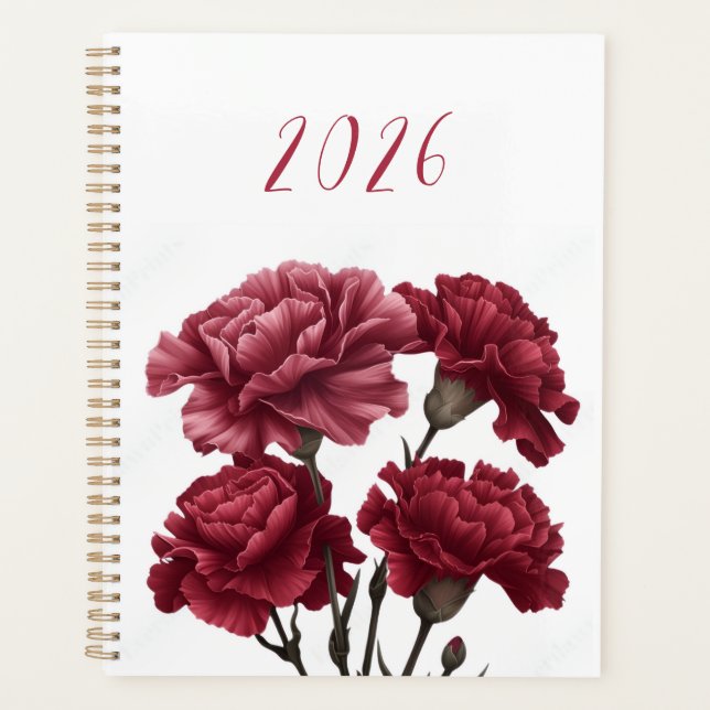 2026 Floral Lady Planner (Devant)