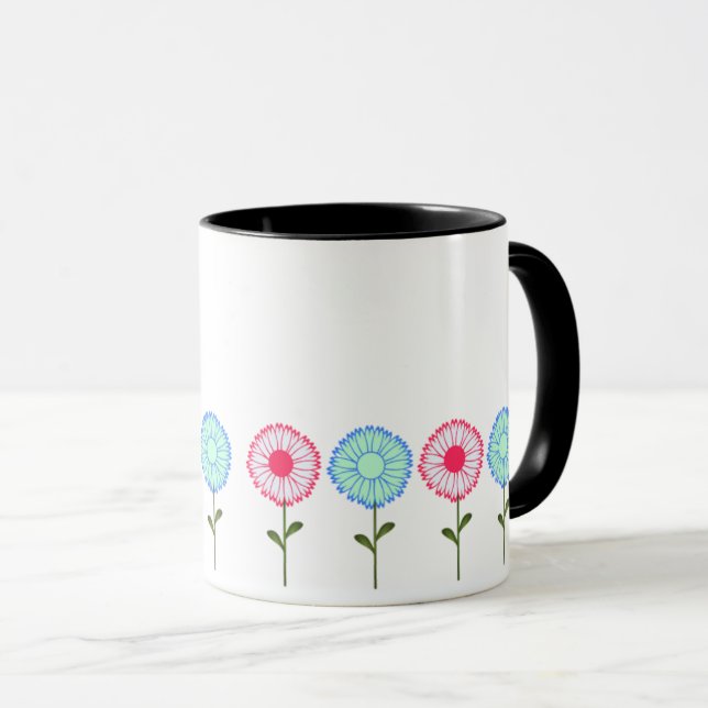 2026 Floral New Year Coffee Mug Tasse (VorderseiteRechts)