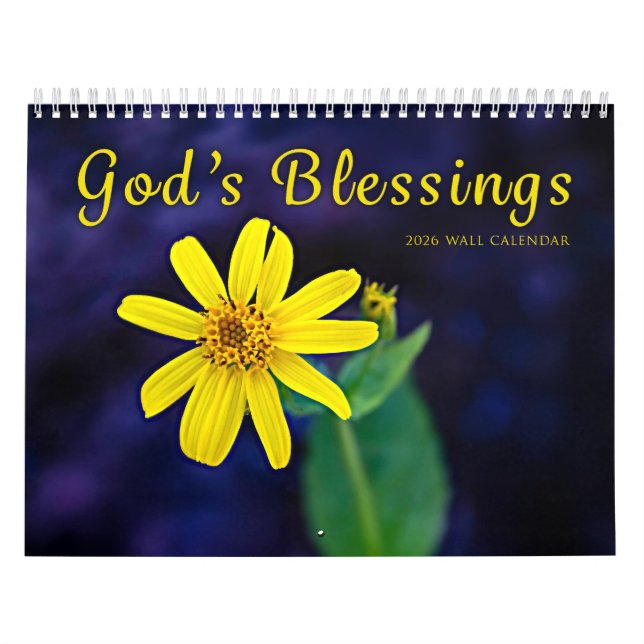 2026 Flower Blessings Wandkalender (Titelbild)