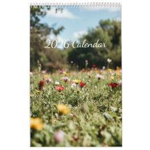 2026 Flowers Calendar (Images created by Grok)