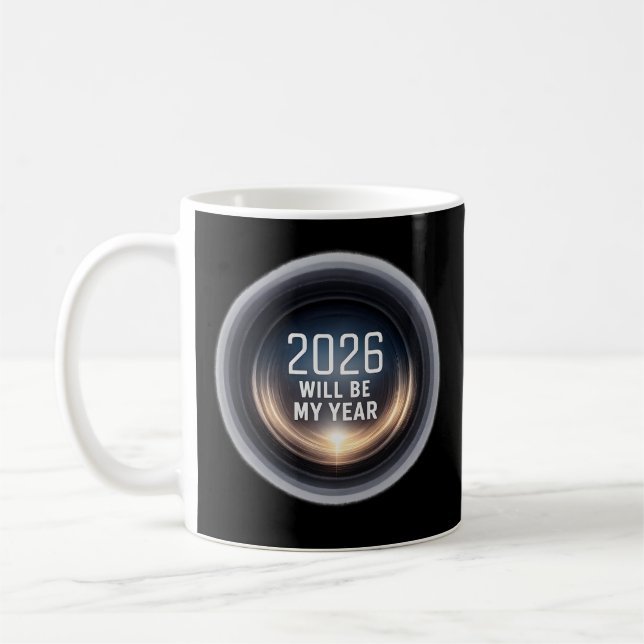  2026 Focus Will Be My Year Kaffeetasse (Links)