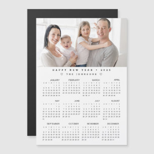 2026 Foto der Kalenderfamilie - Volljährig Magnetkarte