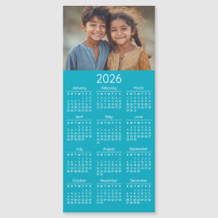 2026 Fotokalender Kinder Familienporträt Magnetkarte