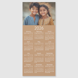 2026 Fotokalender Kinder Familienporträt Magnetkarte