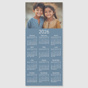 2026 Fotokalender Kinder Familienporträt Magnetkarte