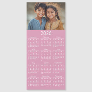 2026 Fotokalender Kinder Familienporträt Magnetkarte