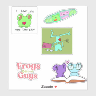 2026 frog Valentine pack Sticker