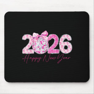2026 Frohes Neues Jahr Bogen Patch Disco Kugel Mousepad