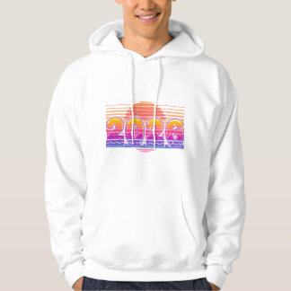 2026 Funky Retro-Illustration – Sonnenuntergangsst Hoodie