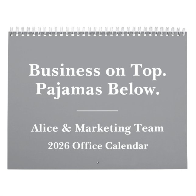 2026 Funny Office Remote Work Humor Kalender (Titelbild)