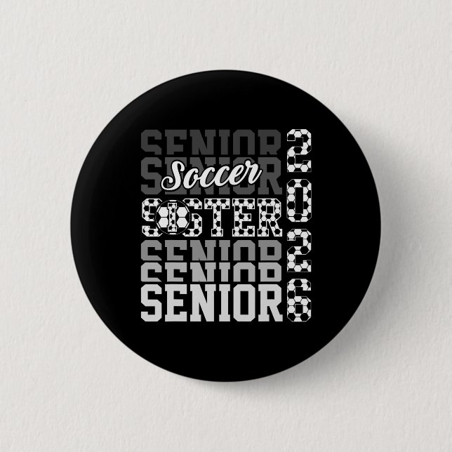 2026 Fußball-Schwester-Abschluss-Matching-Fami Button (Vorderseite)