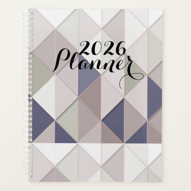 2026 Geometrischer Planerplaner Planer (Vorderseite)
