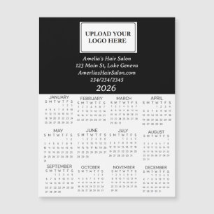 2026 Geschäft-Logo Mini-Kalender Magnetkarte
