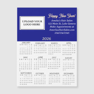 2026 Geschäfts-Logo-Mini-Kalender Magnetkarte