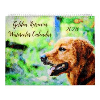 2026 Golden Retriever Hunde Geschenk für Golden Be Kalender