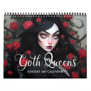 2026 Goth Queens Fantasy Art Kalender