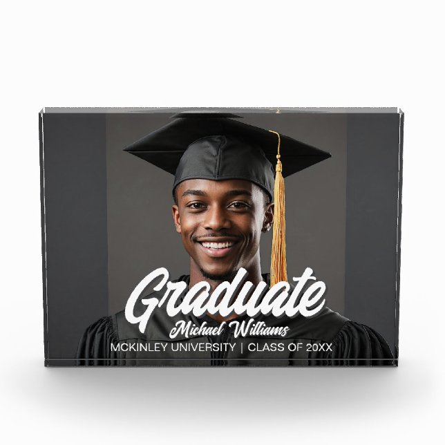 2026 Graduation Modern Graduate Fotoblock (Vorderseite)