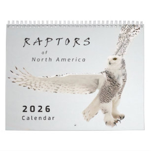 2026 Greifvögel von Nordamerika Gebot Foto-Kalende Kalender