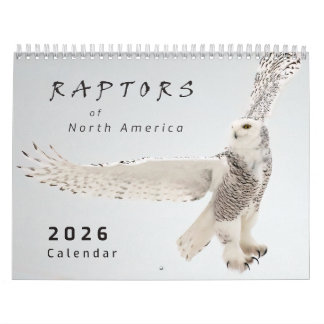 2026 Greifvögel von Nordamerika Gebot Foto-Kalende Kalender