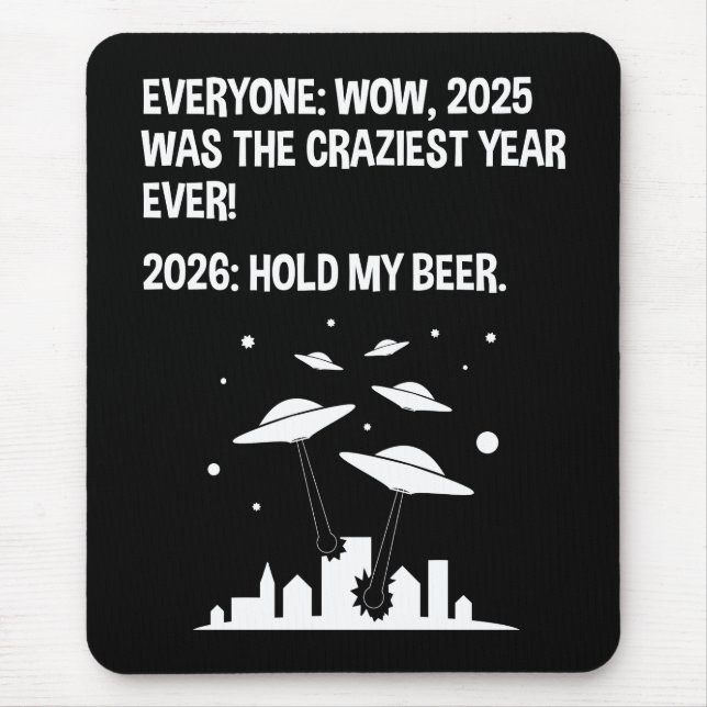 2026 Halt mein Bier Mousepad (Vorne)