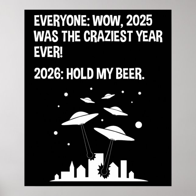 2026 Halt mein Bier Poster (Vorne)